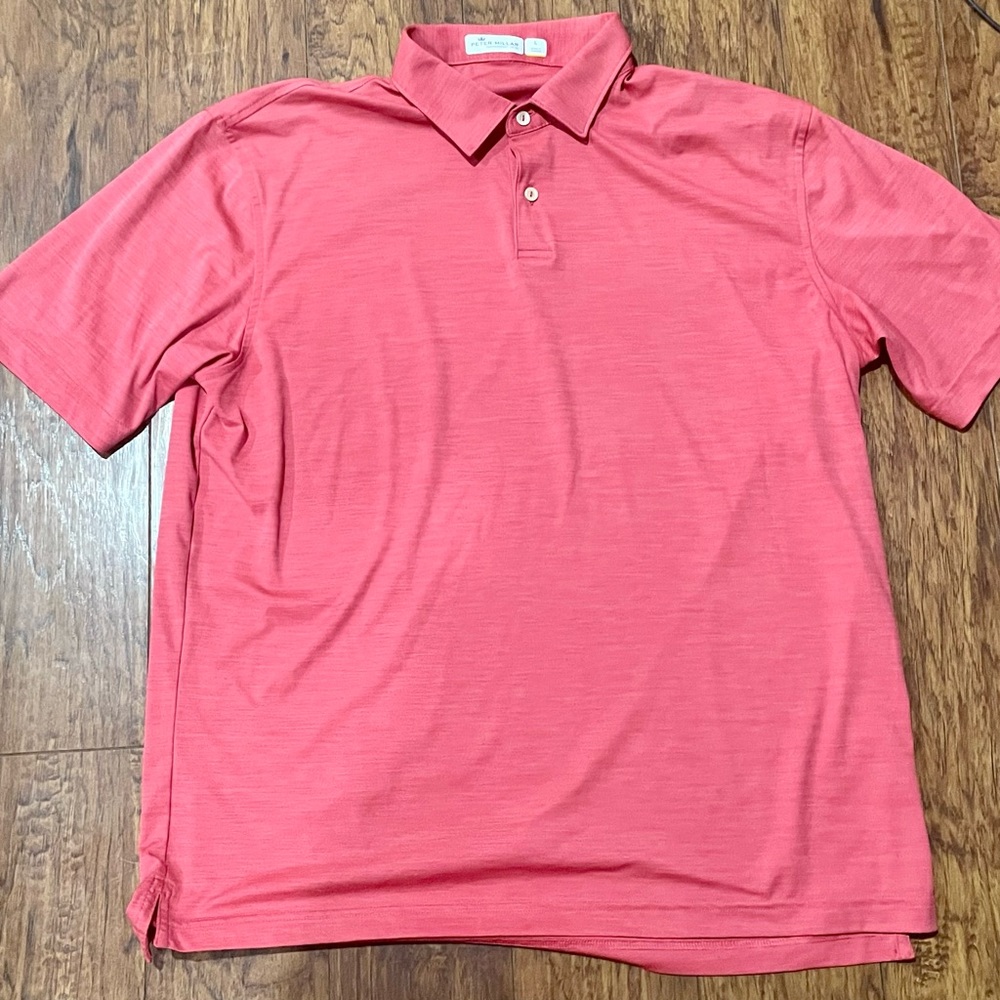 Peter Millar Featherweight Large Pink Polo